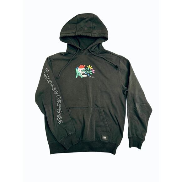 Vans Hannah Eddy Black Graphic Sweatshirt "Mindset Matter" Pullover Hoodie - Picture 1 of 6